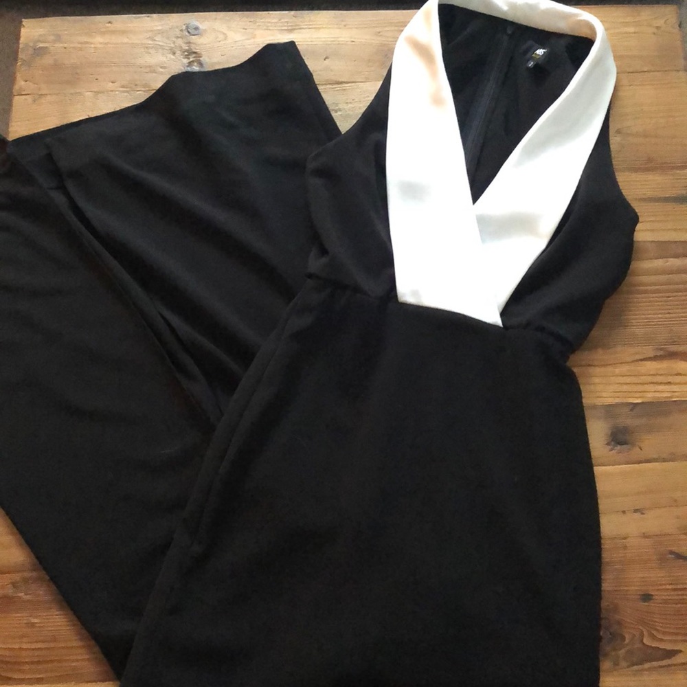 Allen Schwartz Black and White Gown
